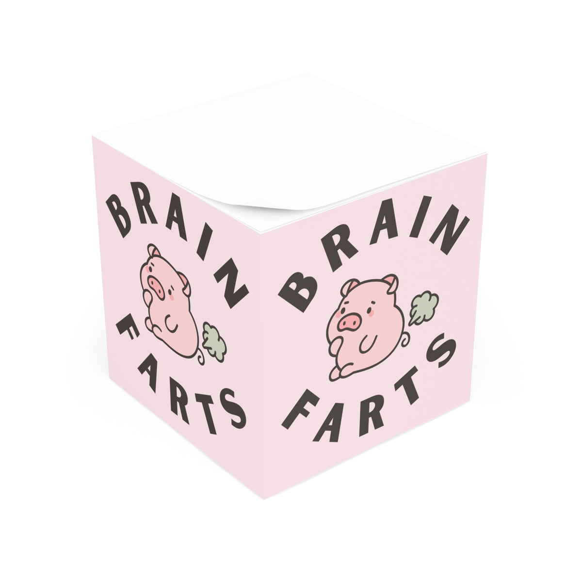 Brain Farts | Funny Sticky Note Cube
