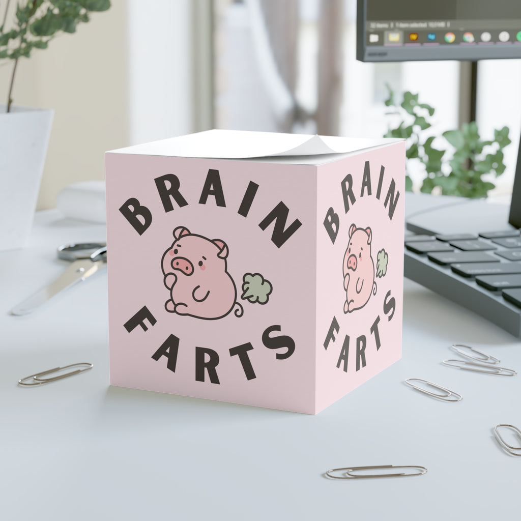 Brain Farts | Funny Sticky Note Cube