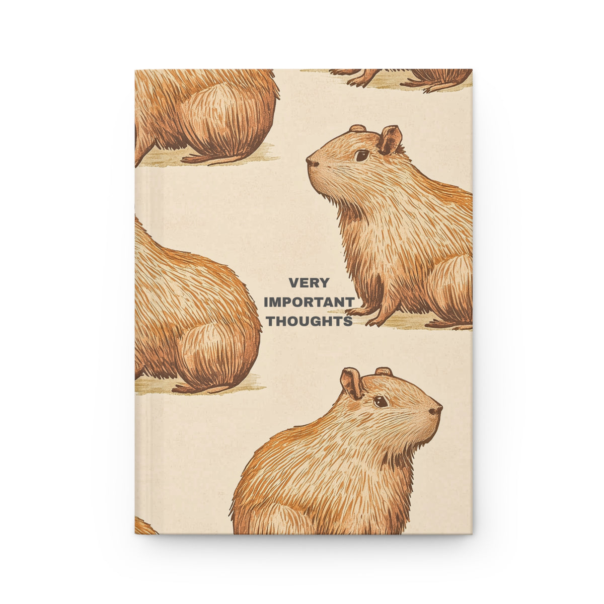 Very Important Thoughts | Capybara Hardcover Lined Journal