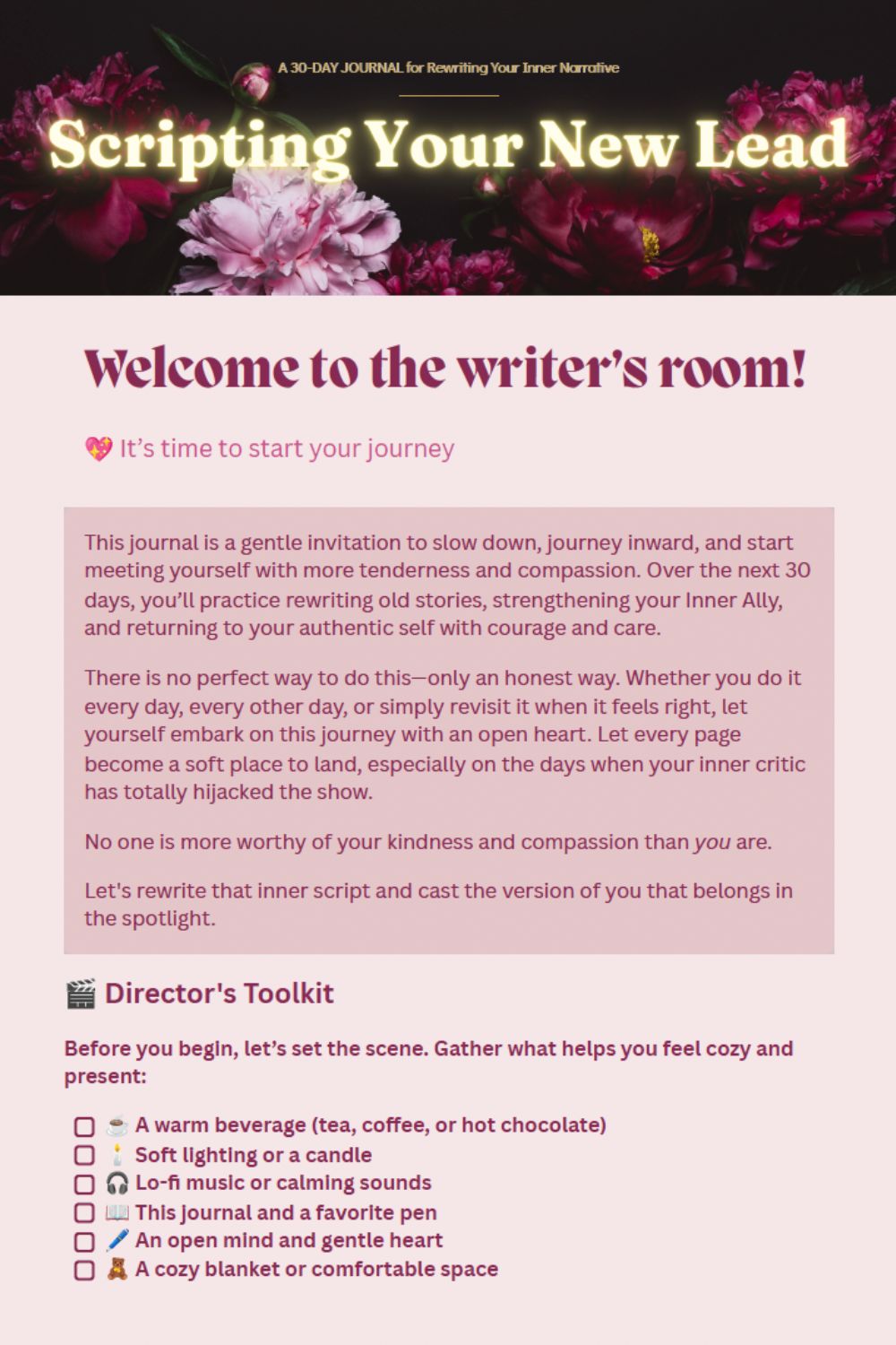 Scripting Your New Lead: A 30-Day Shadow Work Journal to Rewrite Your Inner Narrative